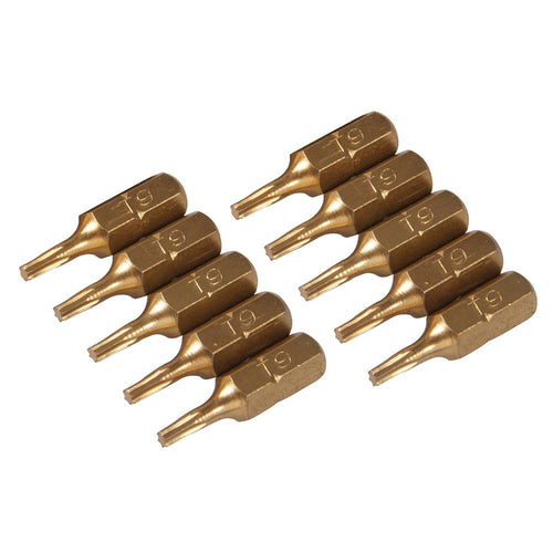 Silverline 583250 T9 Gold Screwdriver Bits 10pk - T9 - Voyto Ltd Online