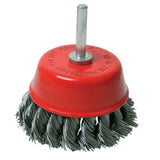 Silverline 244983 Rotary Steel Twist-Knot Cup Brush - 75mm - Voyto Ltd Online