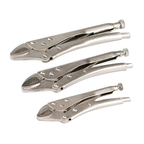 Silverline PL109 Self Locking Pliers Set 3pce - 3pce - Voyto Ltd Online