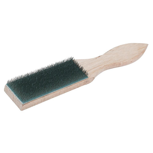 Silverline PB19 File Card Brush Wooden - 40mm - Voyto Ltd Online