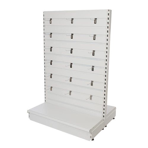 Silverline 984427 Slatwall Toolbars & Gondola Systems - Slatwall Gondola Ext. 1000 x 400 x 1500mm - Voyto Ltd Online