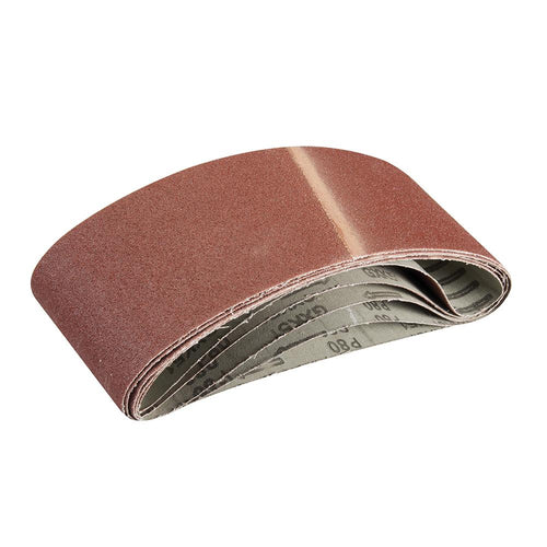 Silverline 363320 Sanding Belts 100 x 610mm 5pk - 80 Grit - Voyto Ltd Online