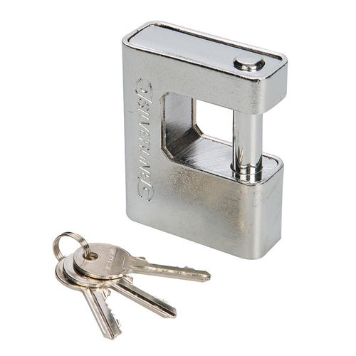 Silverline 380651 Close Armoured Shutter Lock Padlock - 80mm - Voyto Ltd Online