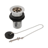 Plumbob 584966 Basin Waste Chain Poly Plug Unslotted - 1-1/4" (32mm) - Voyto Ltd Online
