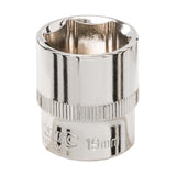 Silverline 859666 Socket 3/8" Drive 6pt Metric - 19mm - Voyto Ltd Online
