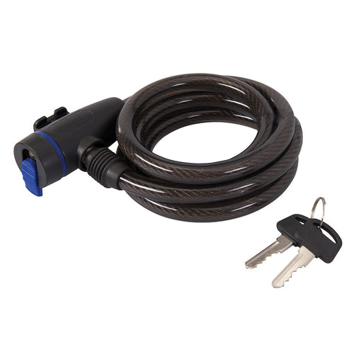 Silverline 632809 Coiled Bike Lock - 12 x 1500mm - Voyto Ltd Online