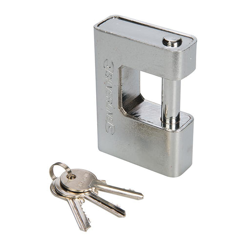 Silverline 792082 Close Armoured Shutter Lock Padlock - 90mm - Voyto Ltd Online