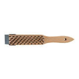 Silverline 621477 Expert Crimped Steel Wire Brush & Scraper - 6 Row + Scraper - Voyto Ltd Online