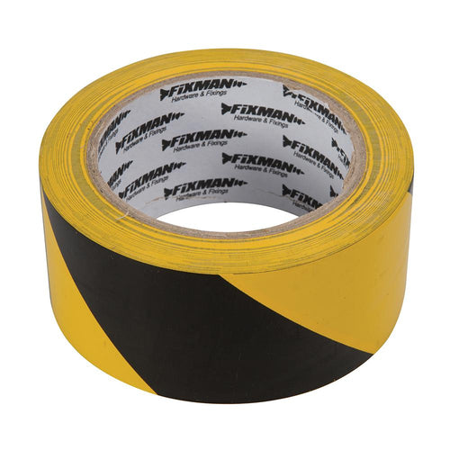 Fixman 190195 Hazard Tape - 50mm x 33m Black/Yellow - Voyto Ltd Online