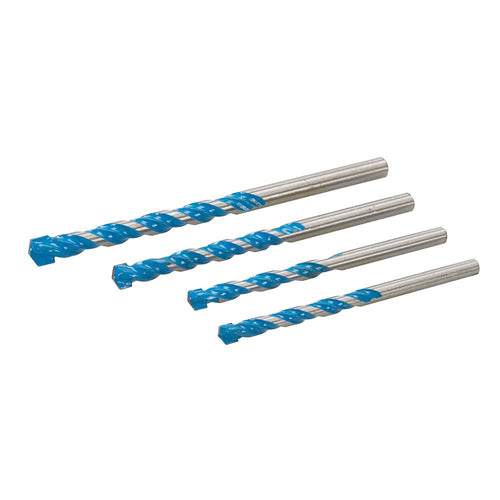 Silverline 386341 Multi Construction Drill Bit Set 4pce - 4pce - Voyto Ltd Online