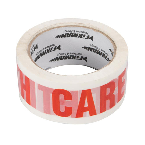 Fixman 191975 HANDLE WITH CARE Packing Tape - 48mm x 66m - Voyto Ltd Online