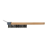 Silverline 621477 Expert Crimped Steel Wire Brush & Scraper - 6 Row + Scraper - Voyto Ltd Online