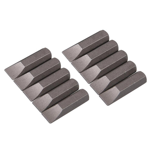 Silverline SB202 Slotted Cr-V Screwdriver Bits 10pk - Slotted 7mm - Voyto Ltd Online