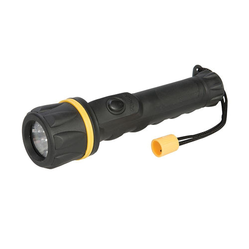 Silverline 199623 Rubber Torch - 2 x AA - Voyto Ltd Online
