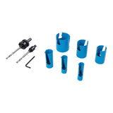Silverline 547136 Multi Material TCT Holesaw Set 9pce - 19 - 57mm - Voyto Ltd Online