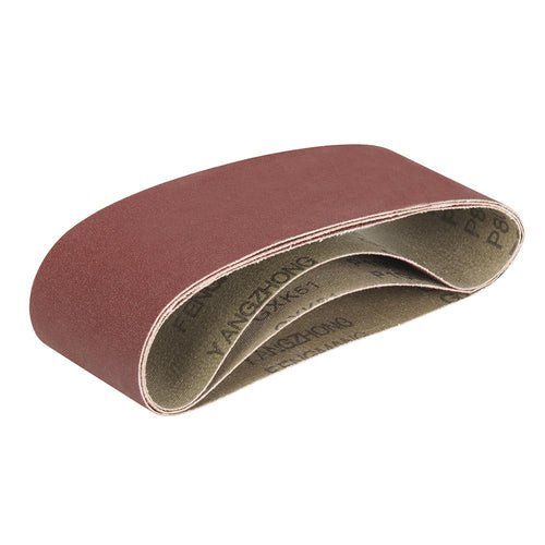 Triton 928545 Aluminium Oxide Sanding Belts 3pk - TCMBSFPK Sanding Belts 3pce 80 / 100 / 120G - Voyto Ltd Online