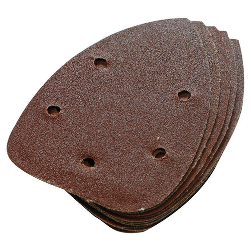 Silverline 245094 Hook & Loop Detail Sander Sheets 140mm 10pk - 60 Grit - Voyto Ltd Online