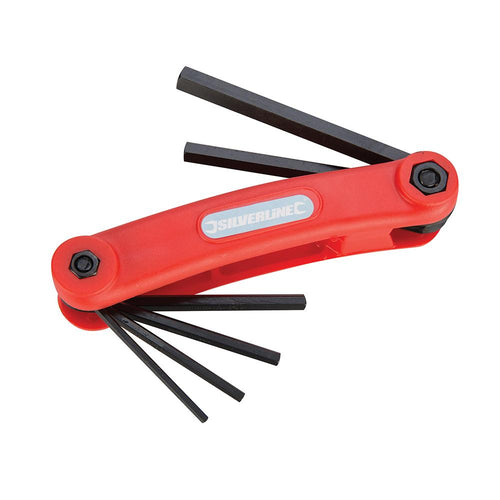Silverline HK07 Hex Key Metric Tool 7pce - 2.5 - 10mm - Voyto Ltd Online