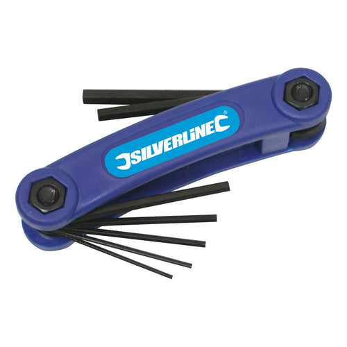 Silverline 50960 Hex Key Imperial Tool 7pce - 1/20" - 3/16" - Voyto Ltd Online