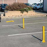 Silverline 377185 Fold-Down Parking Security Post - 560 x 120mm - Voyto Ltd Online