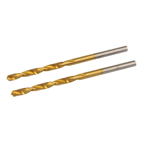 Silverline 277843 HSS Titanium-Coated Drill Bits 2pk - 3.2mm - Voyto Ltd Online