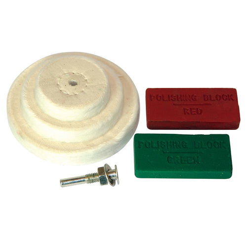 Silverline 153203 Polishing Kit 6pce - 50, 75, 100mm - Voyto Ltd Online