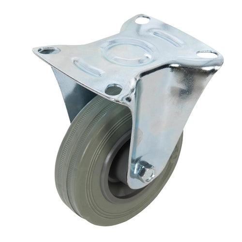 Fixman 873019 Fixed Rubber Castor - 100mm 70kg - Voyto Ltd Online