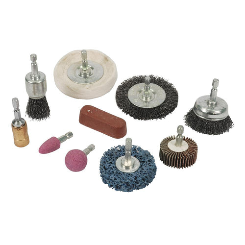 Silverline 918557 Cleaning & Polishing Kit 10pce - 6mm - Voyto Ltd Online