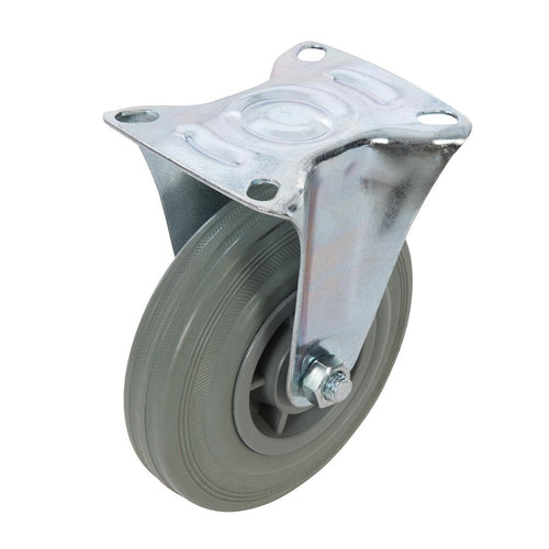 Fixman 926633 Fixed Rubber Castor - 125mm 100kg - Voyto Ltd Online