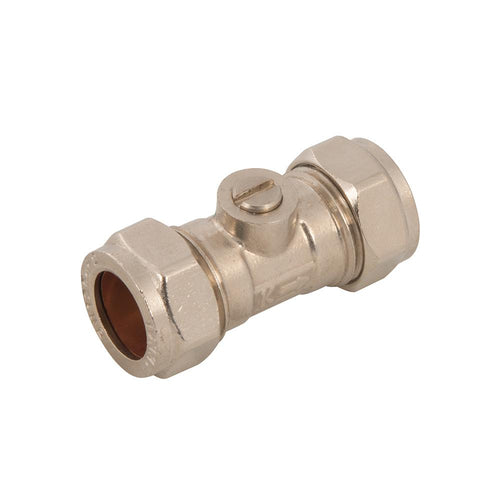 Plumbob 880971 Isolating Valve Chrome Plated - 15mm - Voyto Ltd Online