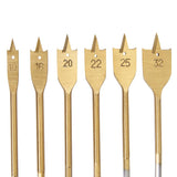 Silverline DS32 Titanium-Coated Flat Bit Set 6pce - 10 - 32mm - Voyto Ltd Online