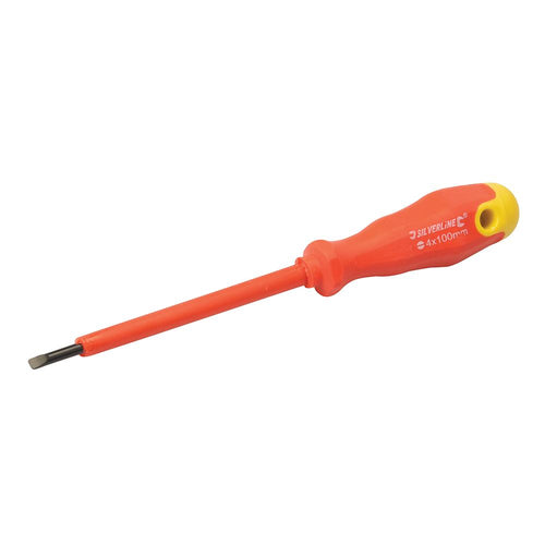 Silverline 783120 Insulated Soft-Grip Screwdriver Slotted - 3 x 100mm - Voyto Ltd Online