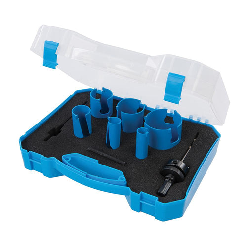 Silverline 547136 Multi Material TCT Holesaw Set 9pce - 19 - 57mm - Voyto Ltd Online