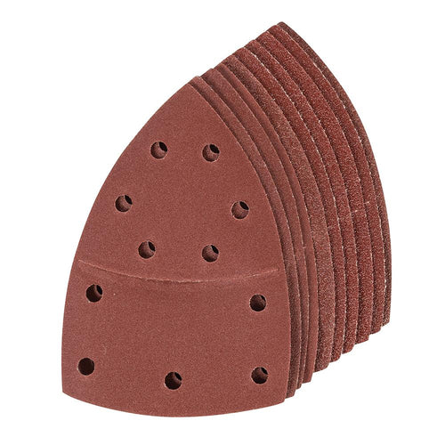 Silverline 380895 Hook & Loop Multi-Sander Sheets 102 x 62mm, 93mm 10pk - 2 x 40, 60, 80, 120, 180 Grit - Voyto Ltd Online