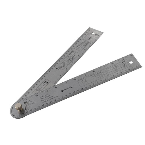 Silverline 783421 Easy Angle Protractor Rule - 600mm - Voyto Ltd Online