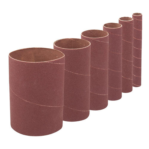 Silverline 275735 140mm Bobbin Sleeves Set 6pce - 140mm 60 Grit - Voyto Ltd Online