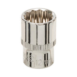 Silverline 849135 Socket 1/4" Drive 12pt Metric - 12mm - Voyto Ltd Online