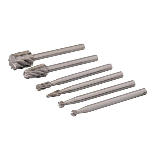 Silverline 457038 Rotary Tool HSS Burr Set 6pce - 2, 3, 5, 7mm Dia - Voyto Ltd Online