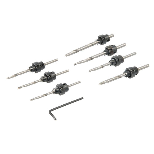 Silverline 273222 Drill & Countersink Set 7pce - 3 - 6mm - Voyto Ltd Online