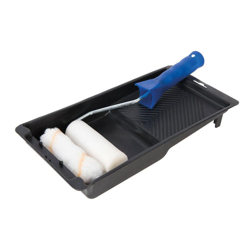Silverline 947598 Mini Roller & Tray Set - 100mm - Voyto Ltd Online
