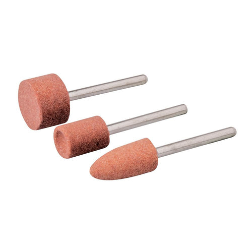 Silverline 282582 Rotary Tool Grinding Stone Set 3pce - 9.5, 9.5 & 15.8mm Dia - Voyto Ltd Online