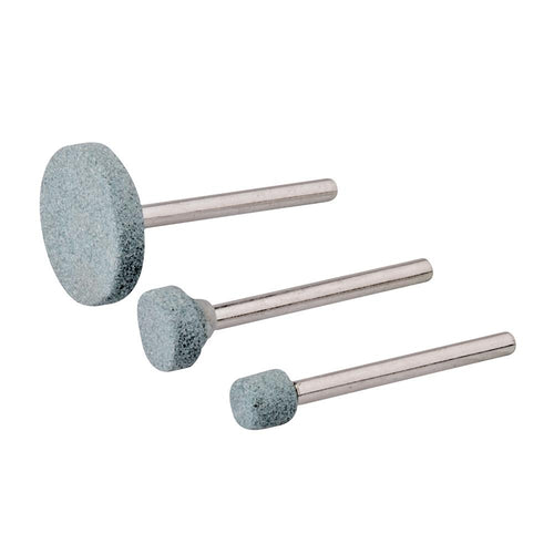Silverline 868811 Rotary Tool Grinding Stone Set 3pce - 7, 10, 20mm Dia - Voyto Ltd Online