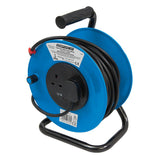Powermaster 303754 Cable Reel 230V Freestanding - 2-Gang 25m - Voyto Ltd Online