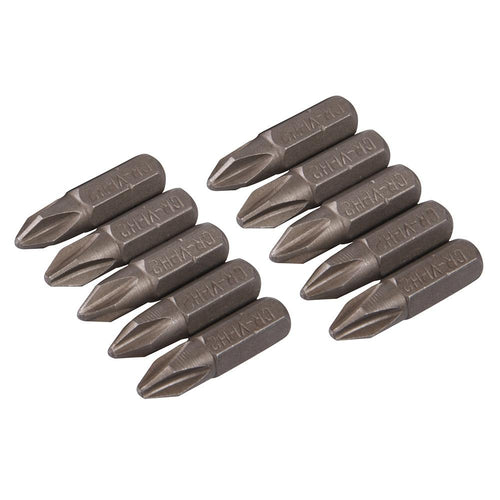 Silverline SB204 Phillips Cr-V Screwdriver Bits 10pk - PH2 - Voyto Ltd Online