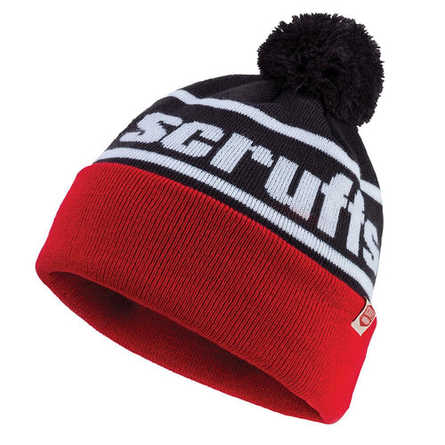 Scruffs T54306 Vintage Bobble Hat - Black / Red - Voyto Ltd Online