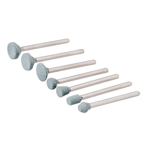 Silverline 245055 Rotary Tool Grinding Stone Set 7pce - 6-12mm Dia - Voyto Ltd Online