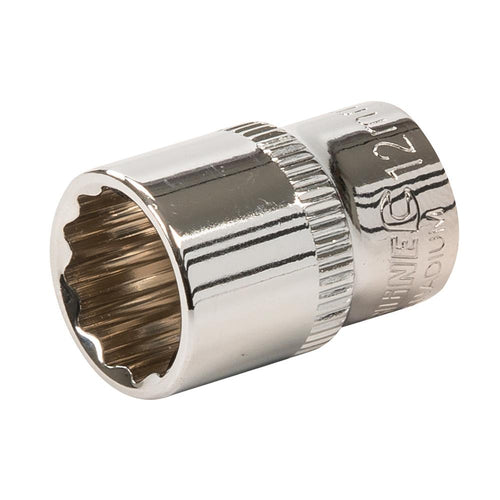 Silverline 849135 Socket 1/4" Drive 12pt Metric - 12mm - Voyto Ltd Online