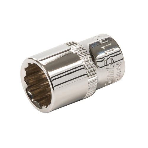 Silverline 452419 Socket 1/4" Drive 12pt Metric - 11mm - Voyto Ltd Online
