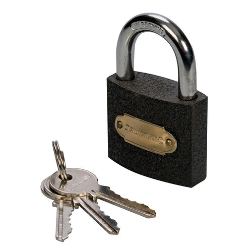 Silverline MSS04I Iron Padlock - 50mm - Voyto Ltd Online