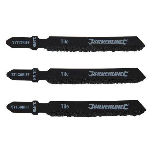 Silverline 228749 Jigsaw Blades for Ceramics 3pk - ST130 RIFF - Voyto Ltd Online